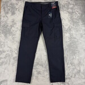 Chaps RL Everyday Performance Slim Fit Cargo Pant 36x32 Navy Blue NWT $65
